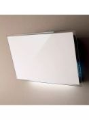 Elica Film 80cm Wall Mounted Cooker Hood, White Glass