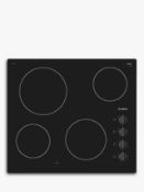 Bosch Serie 2 PKE611CA1E Electric Ceramic Hob, Black