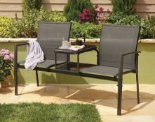 (154/7I) RRP £89. Miami Jack & Jill Garden Seat.