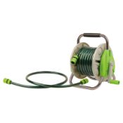 (163/7L) Lot RRP £80. 4x 15 Metre Garden Hose & Reel Set RRP £20 Each.