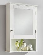(180/6L) Lot RRP £98.00. 2x Items. 1x New England Mirror White RRP £49.00 (QN9087/01) (H67 x W4