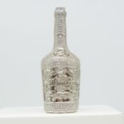Large and weighty silver Hennessy Cognac pave-set pendant