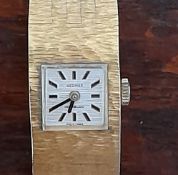 Hermes 9CT Gold Plated Ladies Wristwatch