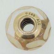 14CT Gold Pand ora Charm 3.7G Murano 15Mm X 8.4Mm
