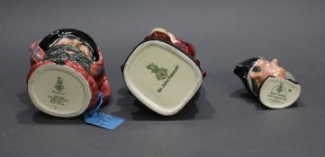 Set of 3 Royal Doulton Toby Character Jugs