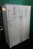 Vintage Olympus Cream Double Wardrobe