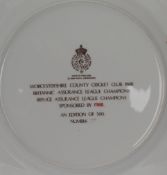 Pair of Royal Worcester Cricket Plates