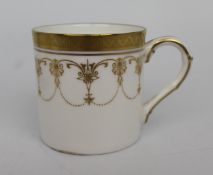 Royal Worcester Imperial Coffee Can & Saucer