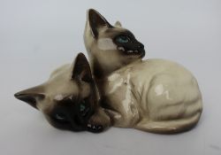 Beswick 1296 Siamese Cats Group