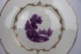 Royal Worcester The Chamberlain Cabinet Plate 1950