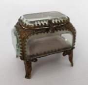 Vintage Brass Jewellery Trinket Box