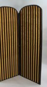 Antique English 19th c. Three Fold Dressing Screen