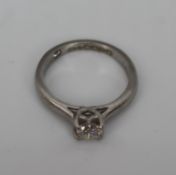Leo Diamond Platinum Ring