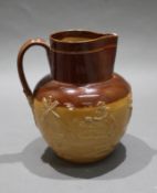 Late 19th c. Royal Doulton Lambeth Glazed Earthenware Jug