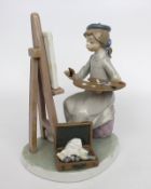 Lladro Figurine of Painter at Easel