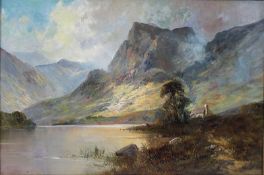 Landscape by Clarence Henry Roe (British, 1850-1909) Oil on Canvas