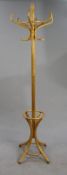 Modern Light Wood 6ft Hat Coat Stand