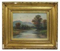 Late 19th c. Landscape by E.J.Bladon (British)