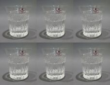 Set of 6 Tudor Crystal Tumblers