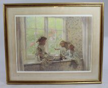 Large Geoffrey Robinson Signed Print Set in Gilt Frame