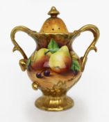 Coalport Hand Painted Fruit Pot Pourri by Joseph Mottram