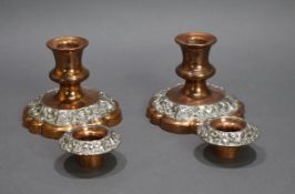 Pair of Early 19th c. Sheffield Plate Candlesticks