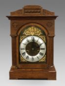 Early 20th c. German Oak Cased Mantle Clock by Badische Uhrenfabrik