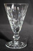 Set of 6 Vintage Waterford Cut Crystal Knopped Sherry Glasses
