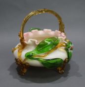 Victorian English Glass Handled Bowl