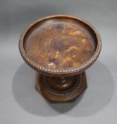 Early 20th c. Carved Oak Pedestal Bowl