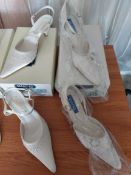 4 Pairs Ivory Shoes
