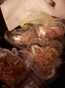 50 Plastic Heart Baubles