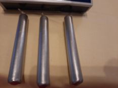 Box of 20 Silver Candles RRP £9.99 x 8 Boxes