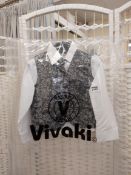 Silver Waistcoat Set