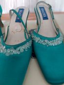 3 Pairs Shoes Dyed Jade Green