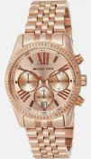 Michael Kors MK5569 Ladies Rose Gold Lexington Quartz Watch