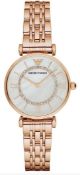 Emporio Armani AR1909 Ladies Gianni - T Bar Rose Gold quartz Designer Watch