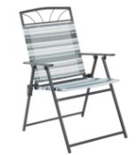 (83/6N) 4x Items. 3x Wexfordly Folding Chair. 1x Grey Parasol. (All Items Appear As New).