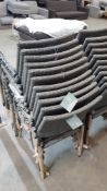 (102) 11x Bambrick Stacking Chair. (Please Note All Unit Have Loose On Arms).
