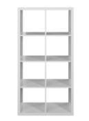 (50/P) RRP £65. Living Elements Clever Cube 2x4 Cube Storage Unit White Matt Finish. (H)146 x (W)...
