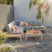 (2/P) RRP £1100. Hartington Spirit Collection Corner Set Grey. Stylish And Versatile Modern Sofa...