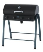 (67/6I) RRP £220. Texas Barrel 4 Burner Gas BBQ. (Contents Appear Unused).