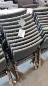 (101) 11x Bambrick Stacking Chair. (Please Note All Unit Have Loose On Arms).