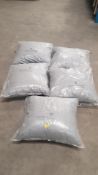 (109/5E) 5x Garden Furniture Cushion Grey. (53x 47x 2cm Approx). All Units Appear As New.