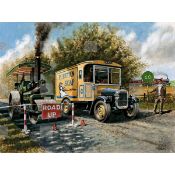 1927 Thornycroft Van Passes Garrett 10 Ton Steam Roller Metal Sign Vintage Reproduction Designed