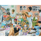 1970's Typical Day In The Hairdressers Metal Wall Art