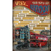 London Swinging Sixties Metal Wall Art
