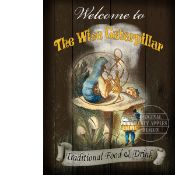 Alice In Wonderland Large Metal Pub Sign 