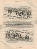 Grouse Shooting In The Highlands Victorian 1878 Antique Newspaper