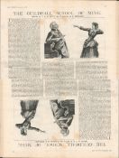 The Guildhall School Of Music Antique 1889 Newspaper